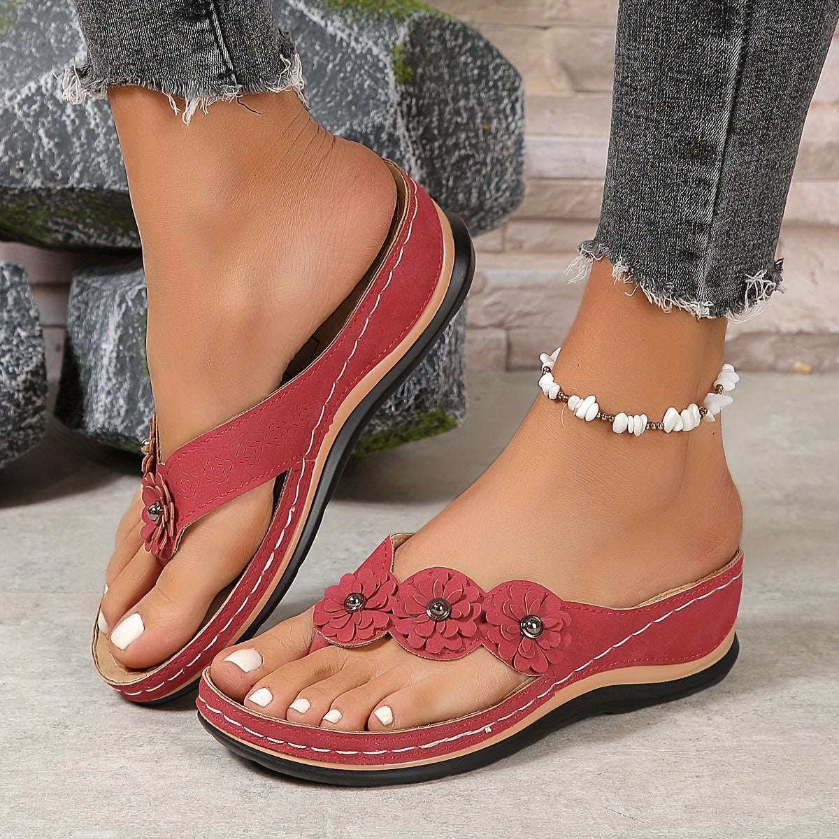 Womens Adjustable Synthetic Sandals | Elegant Orthopedic Comfort Footwear 3