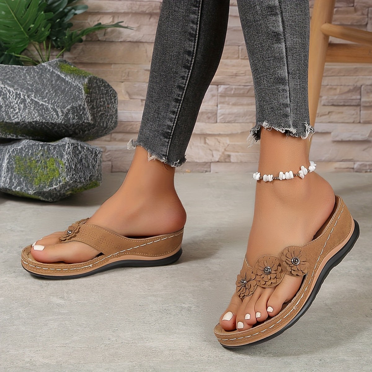 Womens Adjustable Synthetic Sandals | Elegant Orthopedic Comfort Footwear 7