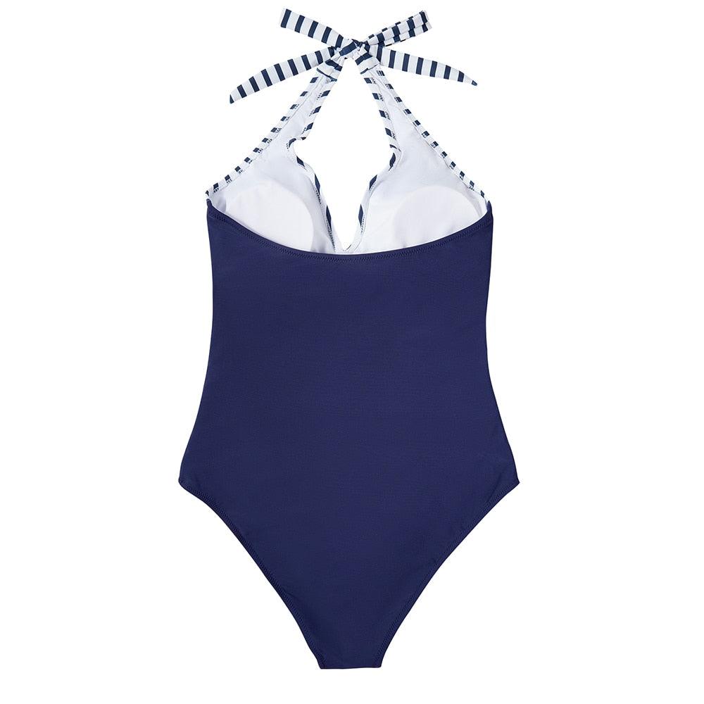 Womens Backless One-Piece Swimsuit | Flattering Sculpting Swimwear for Summer 9