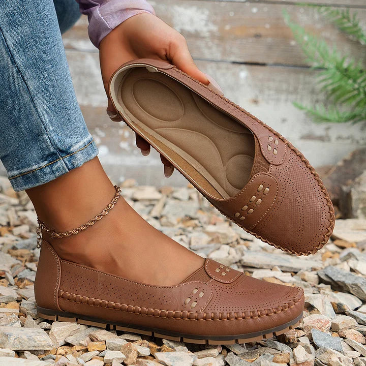 Womens Breathable Orthopedic Flats | Stylish Comfortable Everyday Shoes 9