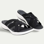 Womens Breathable PU Sandals | Lightweight Open Toe Casual Comfort Shoes 4