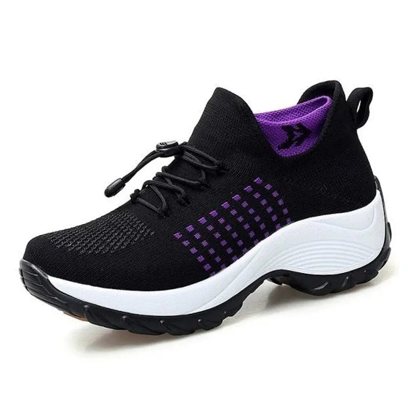 Women's Breathable Synthetic Sneakers | Comfortable Slip-On Walking Shoes 0