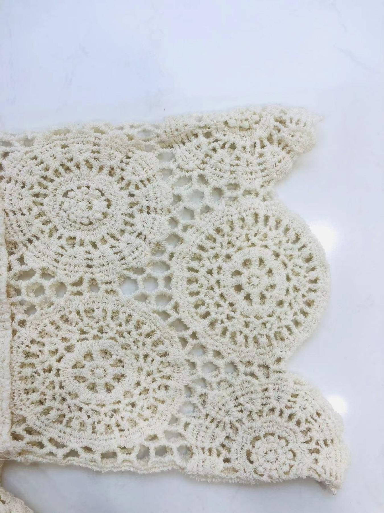 Women's Crochet Lace Beach Cover Up | Lightweight Boho Swimsuit Layering Top 3