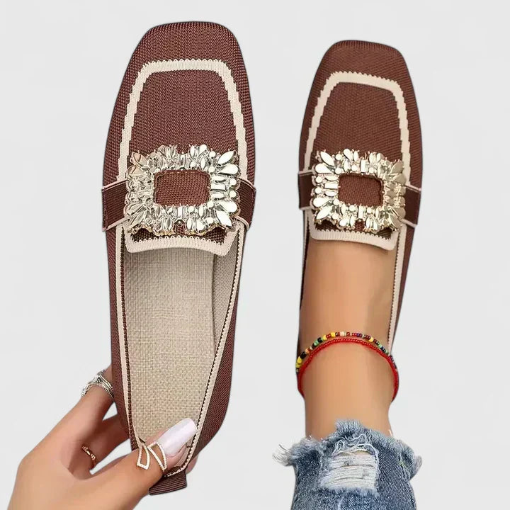 Womens Cushioned Leather Loafers | Elegant Orthopedic Comfort Shoes 6