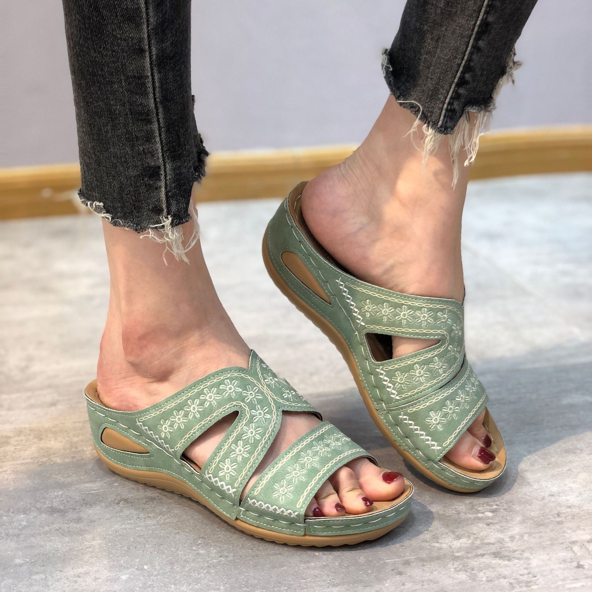 Womens Cushioned Orthopedic Sandals | Stylish Comfortable Summer Footwear 10