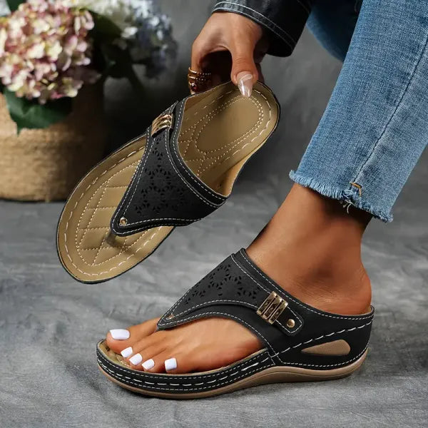 Womens Cushioned Orthopedic Sandals | Stylish Supportive Summer Footwear 1