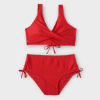 Womens Elegant Black High-Waisted Bikini Sets | Stylish Adjustable Swimwear for Summer 2