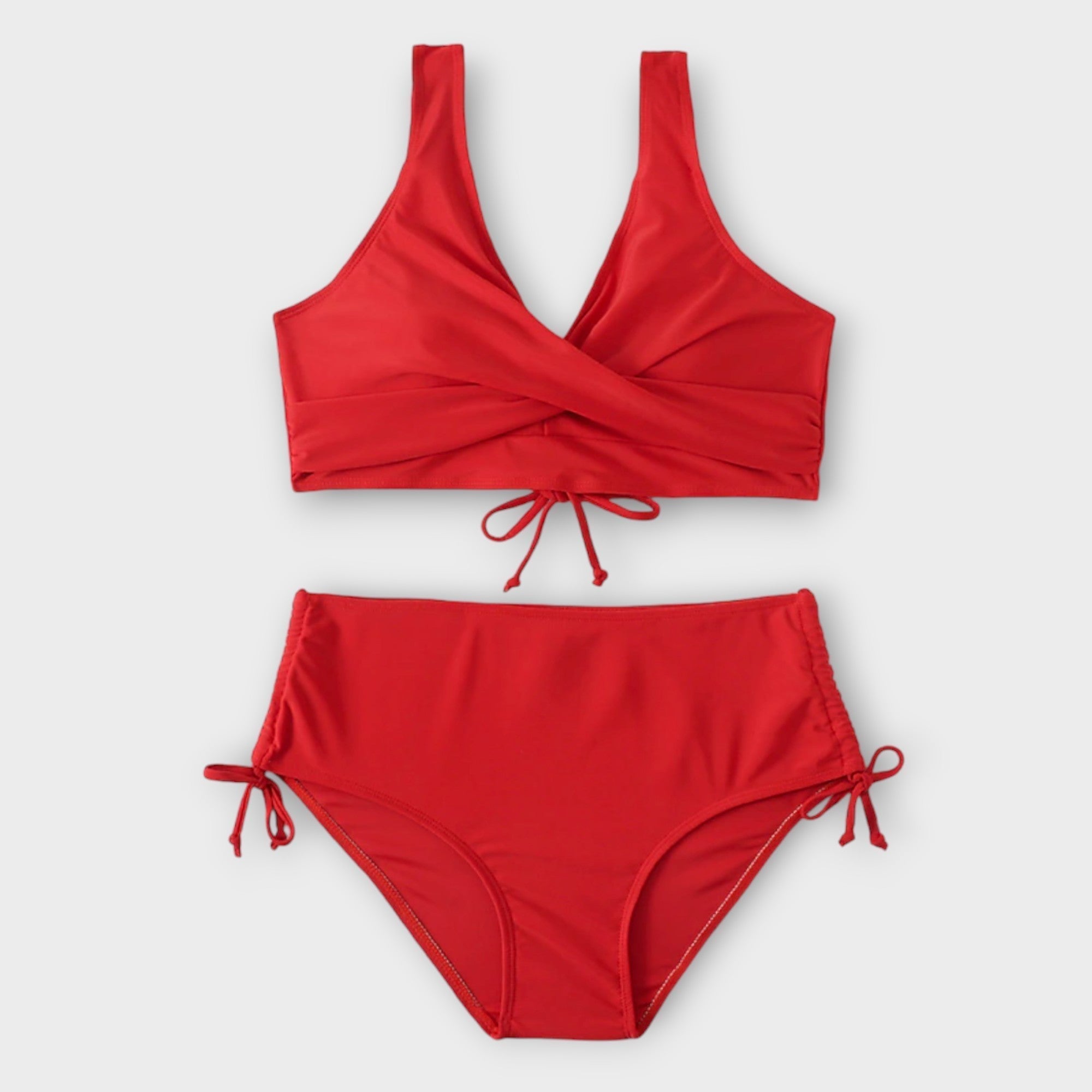 Womens Elegant Black High-Waisted Bikini Sets | Stylish Adjustable Swimwear for Summer 2