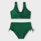 Womens Elegant Black High-Waisted Bikini Sets | Stylish Adjustable Swimwear for Summer 3