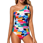 Womens Elegant One-Piece Swimsuit | Flattering Tummy Control Design for Summer 10