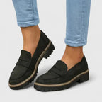 Womens Ergonomic Leather Loafers | Comfortable Supportive Orthopedic Shoes 1