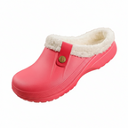Womens Faux Fur Winter Clogs | Cozy Waterproof Indoor Outdoor Slippers 6