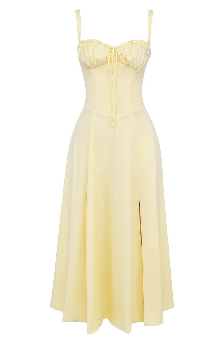 Women's Floral Cotton Midi Dress | Elegant Flowing Summer Cocktail Dress 7