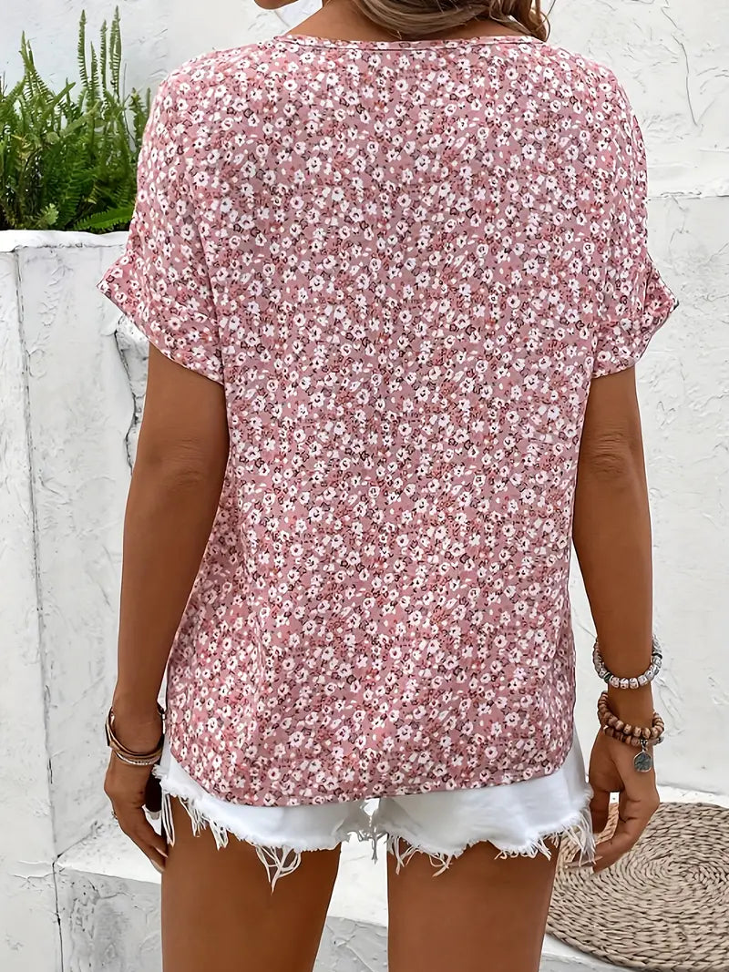Womens Floral Print Blouse | Lightweight Casual Summer Top | Flowy Stylish Design 2