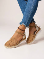 Womens Handcrafted Crochet Platform Sandals | Elegant Boho Chic Summer Footwear 2