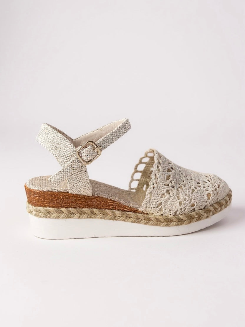 Womens Handcrafted Crochet Platform Sandals | Elegant Boho Chic Summer Footwear 6