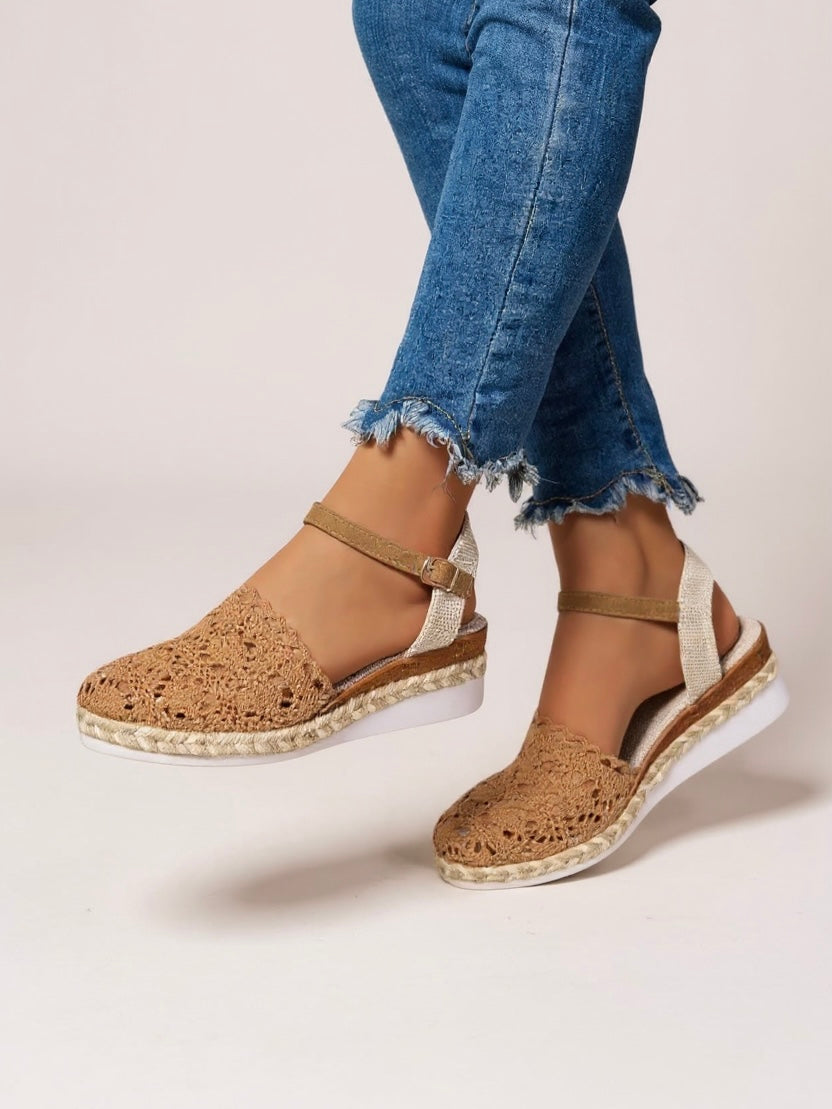 Womens Handcrafted Crochet Platform Sandals | Elegant Boho Chic Summer Footwear 8