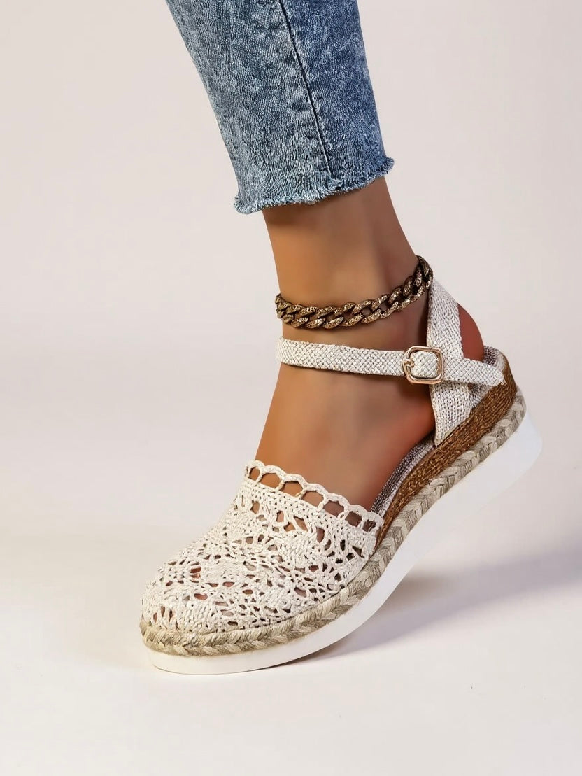 Womens Handcrafted Crochet Platform Sandals | Elegant Boho Chic Summer Footwear 9