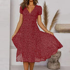 Women's High-Quality A-Line Dress | Elegant V-Neck Summer Cocktail Maxi Dress 3