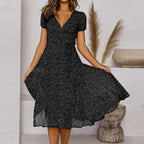 Women's High-Quality A-Line Dress | Elegant V-Neck Summer Cocktail Maxi Dress 5