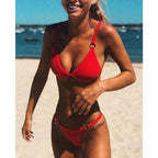 Womens High-Quality Triangle Bikini Set | Trendy Adjustable Swimwear for Summer 4