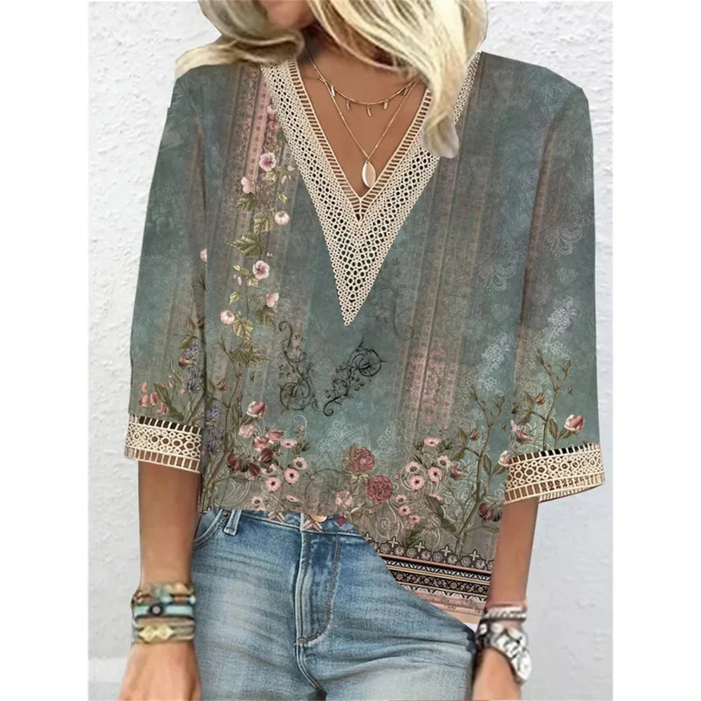 Women's Lightweight Chiffon Blouse | Flowing Elegant Summer Top with Delicate Details 3