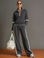 Women's Lightweight Cotton Blouse and Wide-Leg Pants Set | Relaxed Fit Casual Summer Outfit 5