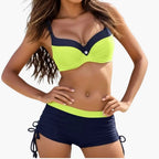 Womens Nylon Underwire Bikini Set | Push-Up Padded Swimwear for Summer 1