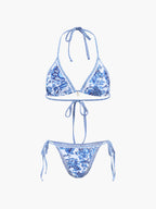 Womens Quick-Drying Jersey Bikini Set | Trendy Halter Neck Summer Swimwear 1