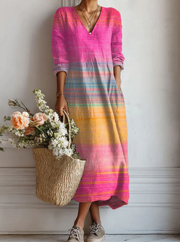 Women's Soft Cotton Dressing Gown | Relaxed Fit Everyday Robe 0