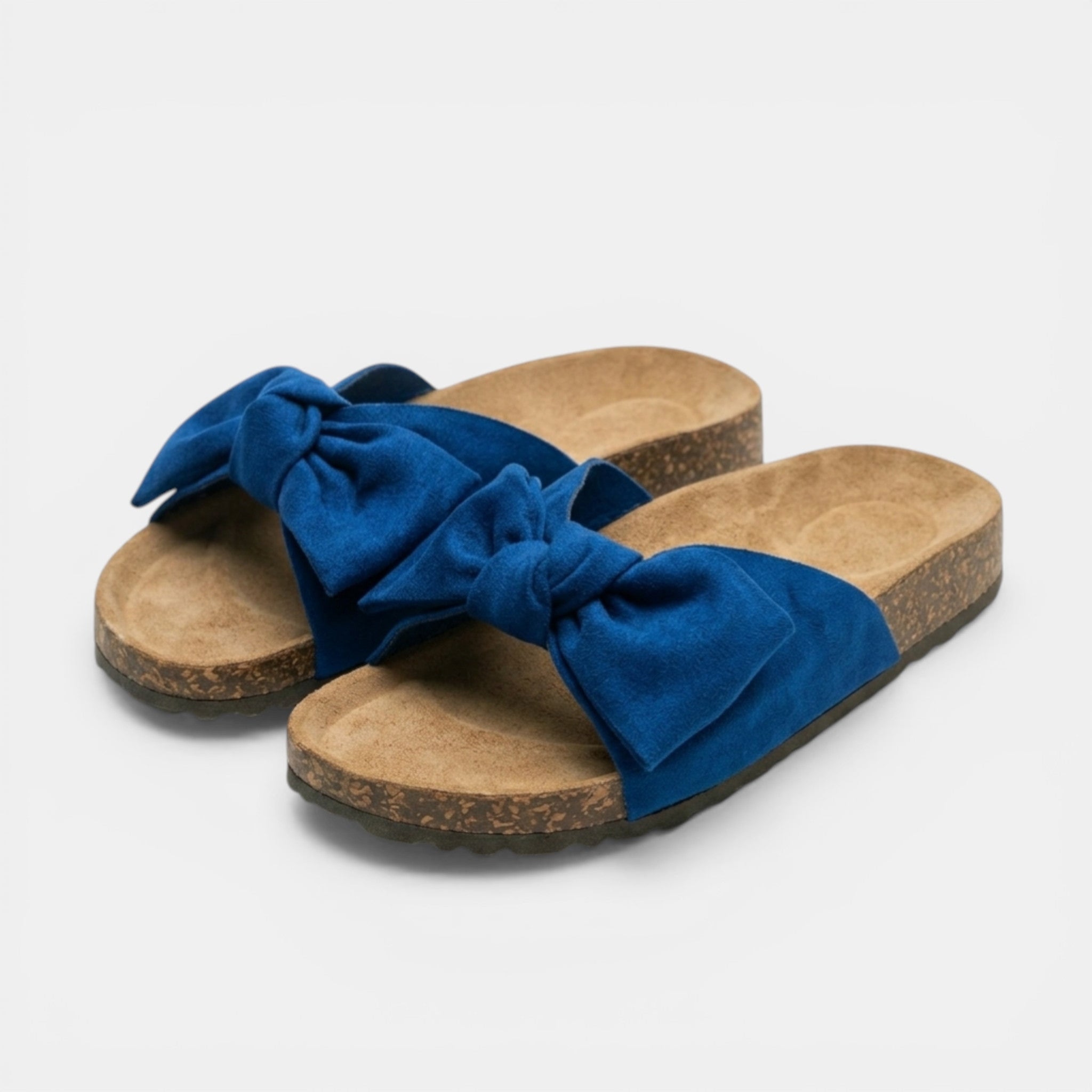 Womens Soft Fabric Bow Strap Sandals | Stylish Slip-On Flat Shoes for Summer 6