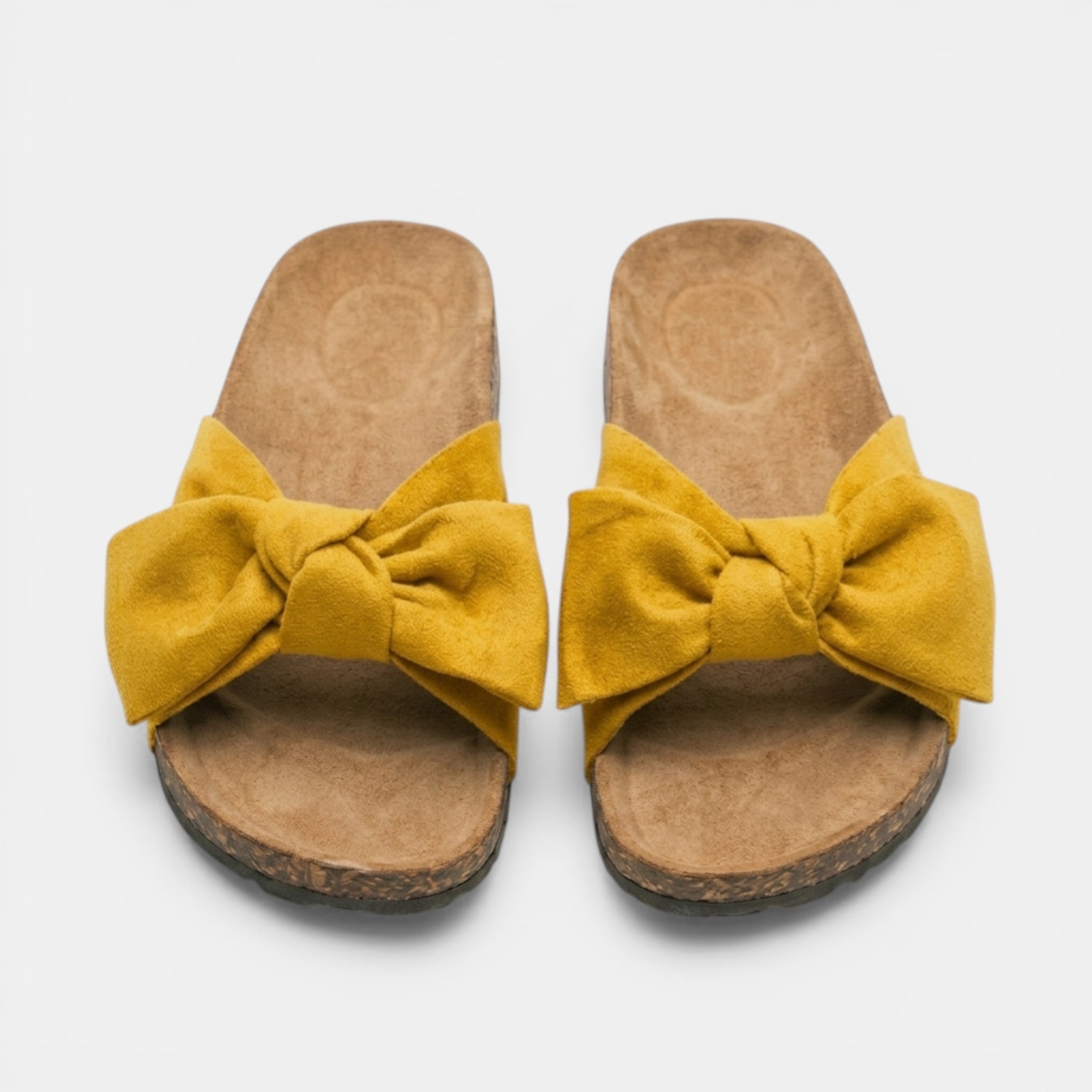 Womens Soft Fabric Bow Strap Sandals | Stylish Slip-On Flat Shoes for Summer 7