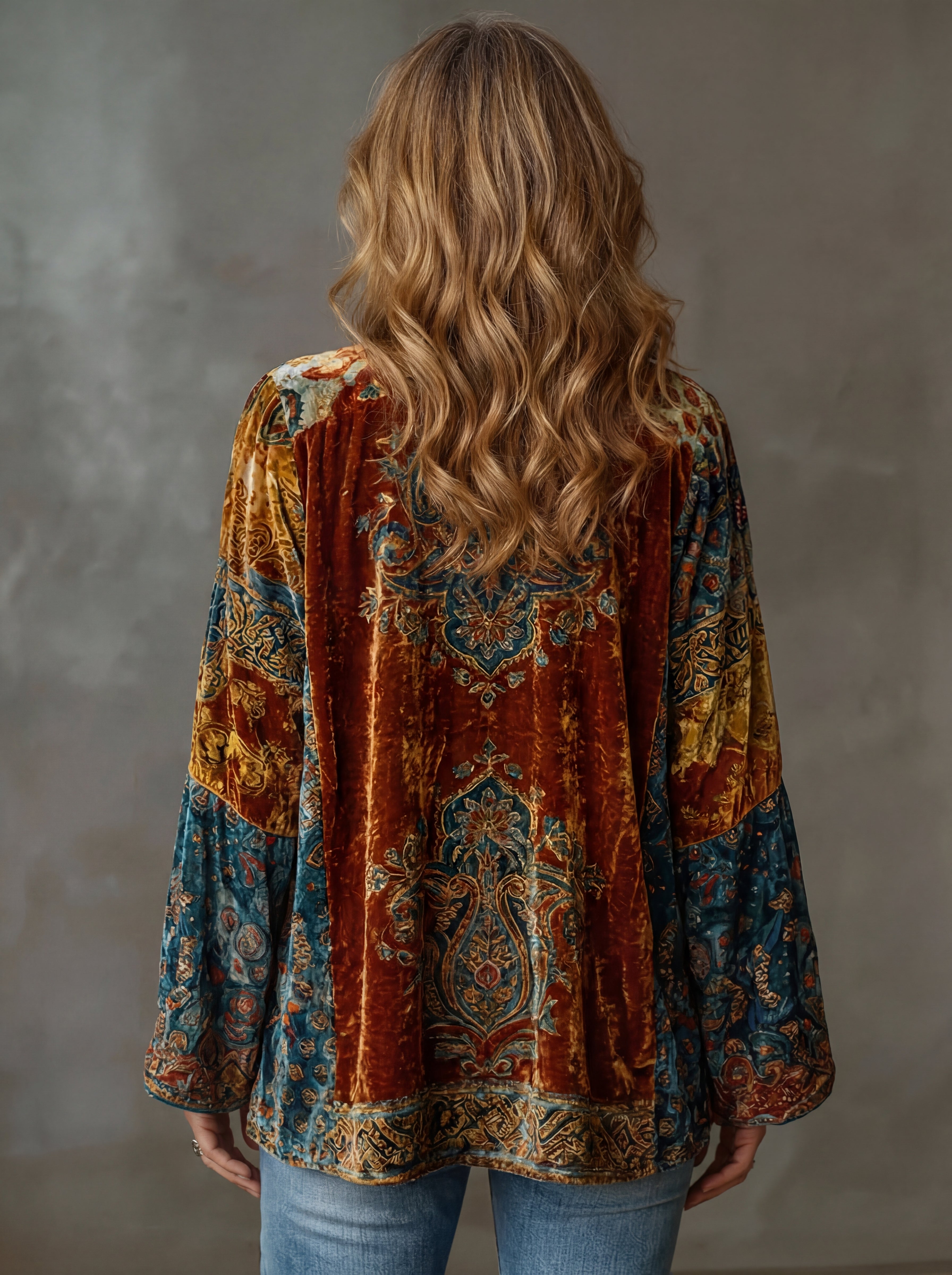 Women's Soft Lightweight Bohemian Kimono | Flowing Long Layering Piece 1