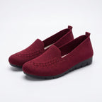 Womens Stretch Knit Loafers | Comfortable Casual Slip-On Shoes 1