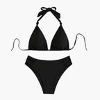 Womens Stretchy Triangle Bikini Set | Adjustable Tie Swimwear | Comfortable Summer Swimwear 1