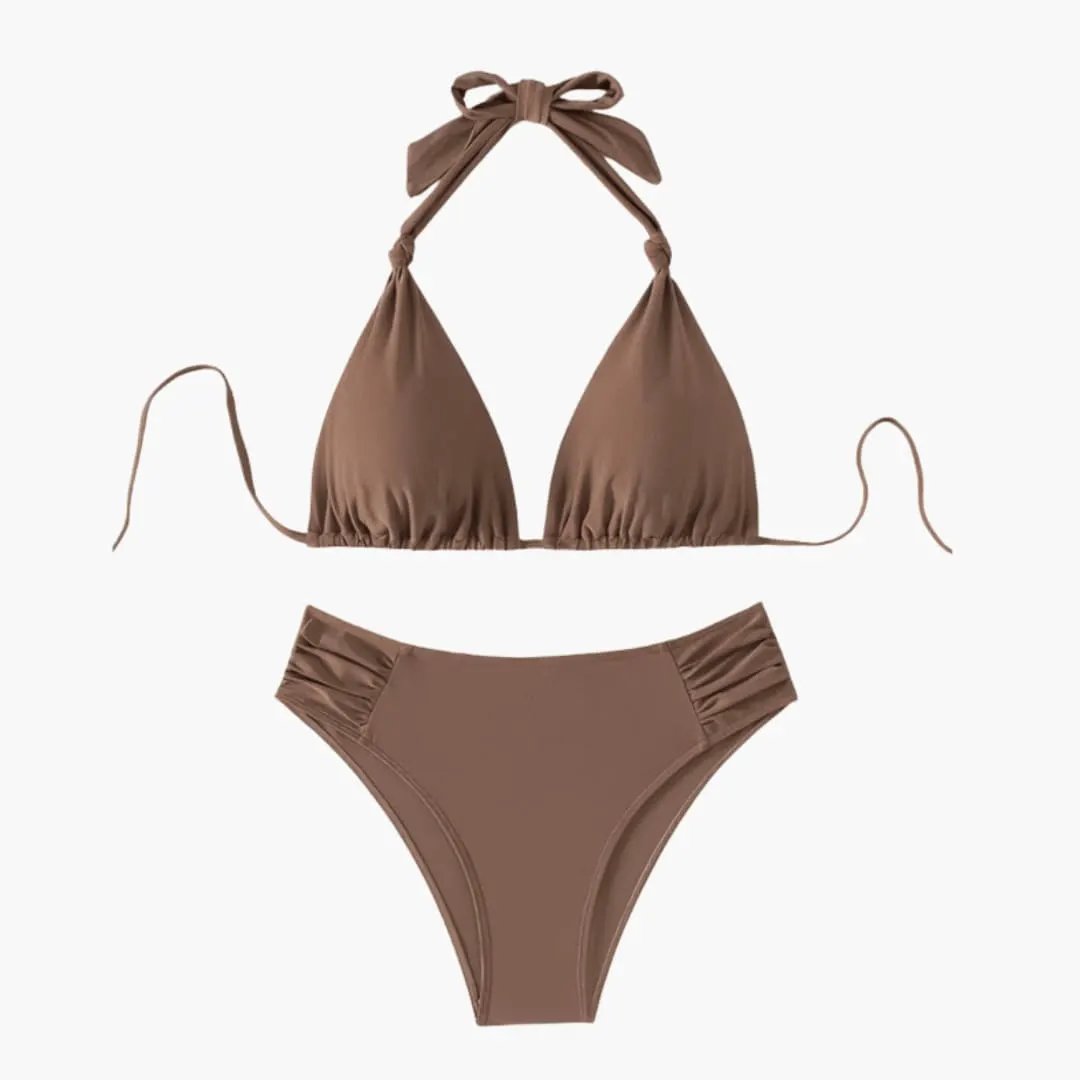 Womens Stretchy Triangle Bikini Set | Adjustable Tie Swimwear | Comfortable Summer Swimwear 2