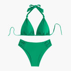 Womens Stretchy Triangle Bikini Set | Adjustable Tie Swimwear | Comfortable Summer Swimwear 3