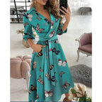 Women's Structured Cotton Blend Blazer Dress | Elegant Tailored Wrap Formal Dress 10