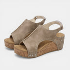 Womens Structured Fabric Platform Sandals | Stylish Open Toe Summer Footwear 5