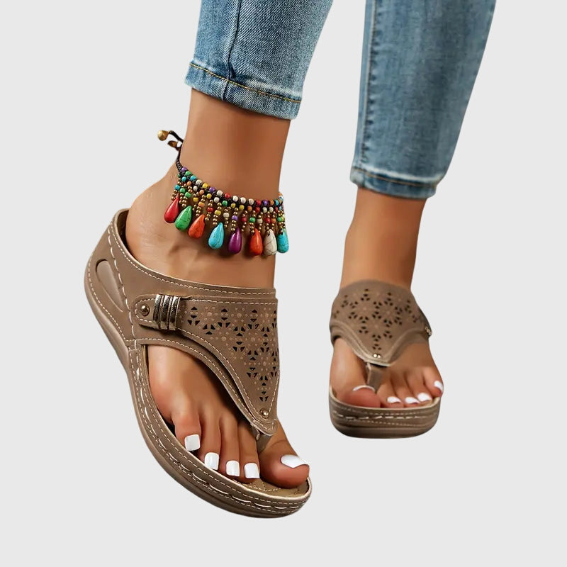 Womens Synthetic Ergonomic Sandals | Comfortable Slip-On Orthopedic Footwear 6