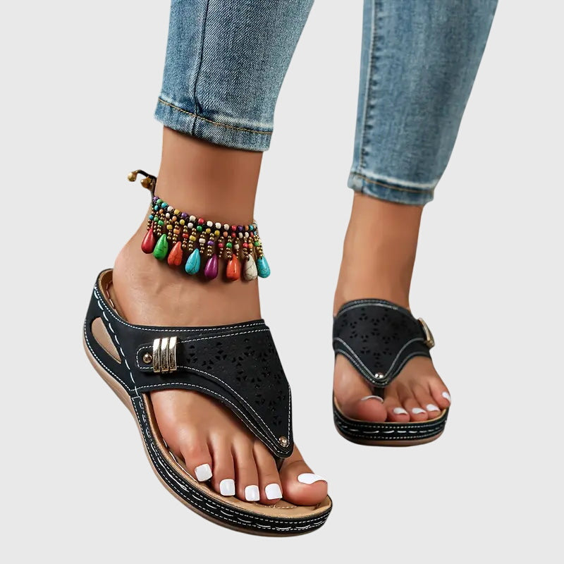 Womens Synthetic Ergonomic Sandals | Comfortable Slip-On Orthopedic Footwear 7