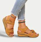 Womens Synthetic Leather Open Toe Sandals | Comfortable Casual Summer Footwear 3