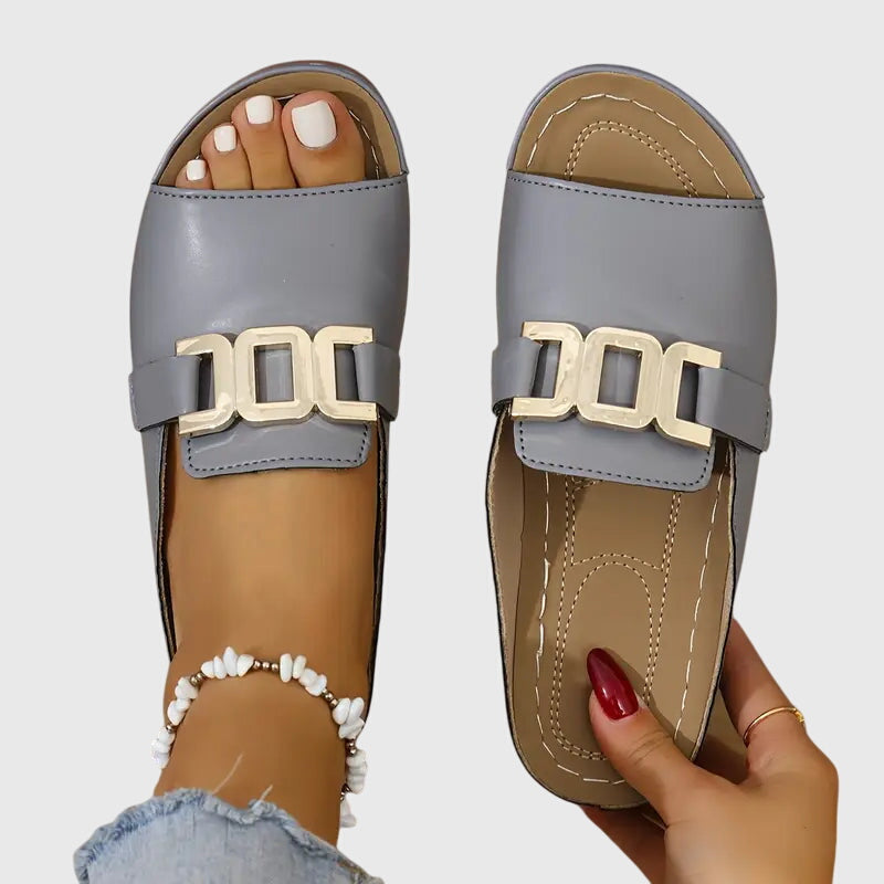 Womens Synthetic Open-Toe Sandals | Chic Comfortable Slip-On Footwear 6