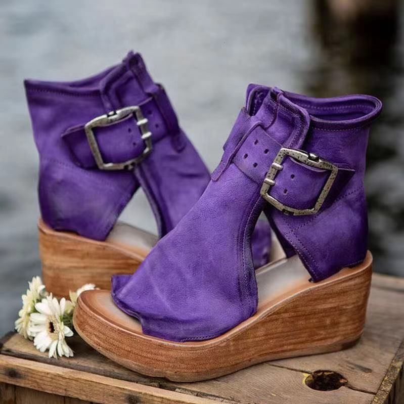 Womens Synthetic Wedge Sandals | Stylish Boho Orthopedic Design for All-Day Comfort 1