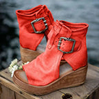 Womens Synthetic Wedge Sandals | Stylish Boho Orthopedic Design for All-Day Comfort 2