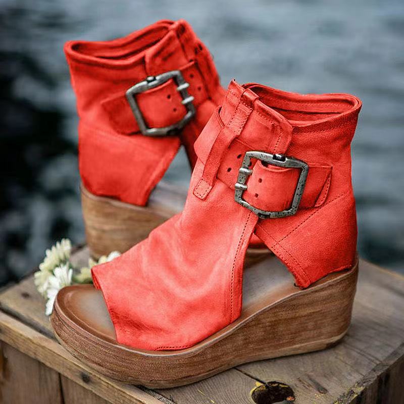 Womens Synthetic Wedge Sandals | Stylish Boho Orthopedic Design for All-Day Comfort 2