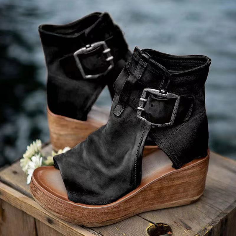 Womens Synthetic Wedge Sandals | Stylish Boho Orthopedic Design for All-Day Comfort 3