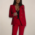 Women's Tailored Blazer Suit | Elegant Two-Piece Pant Suit for All Seasons 8