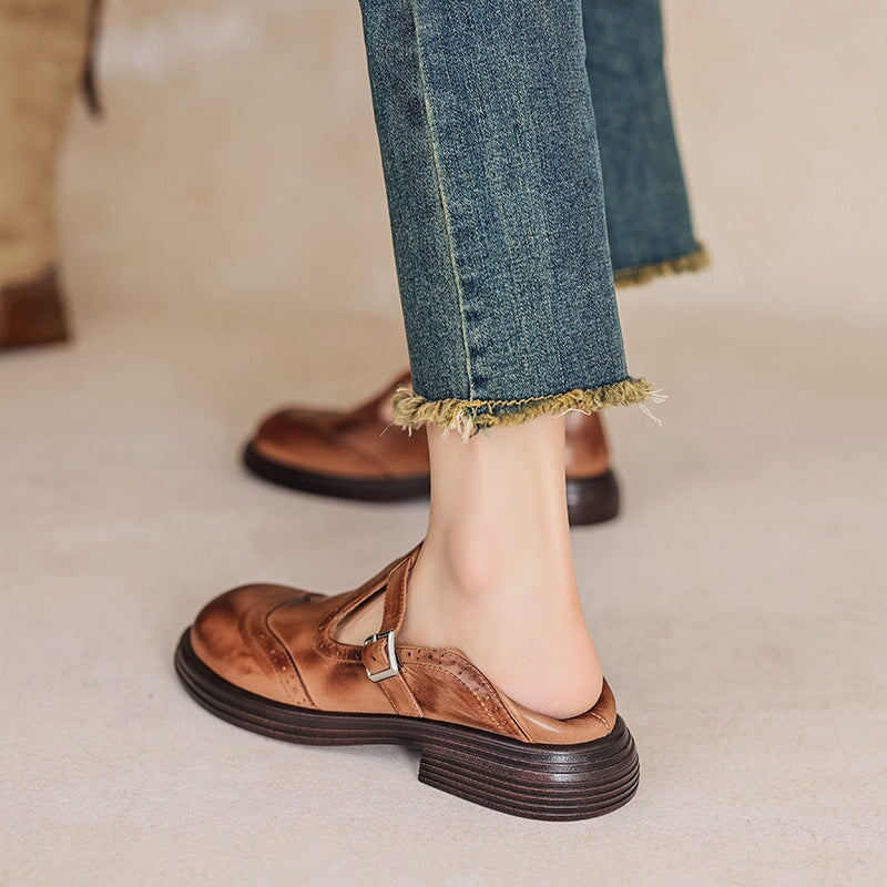 Womens Vegan Leather Mary Jane Sandals | Elegant Comfortable Everyday Footwear 5