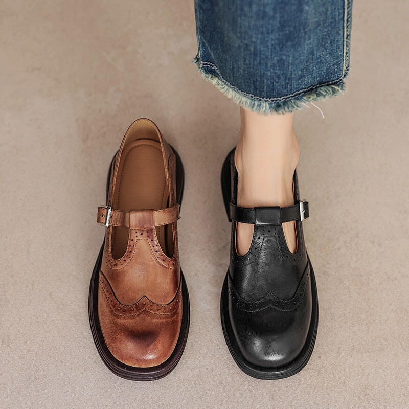 Womens Vegan Leather Mary Jane Sandals | Elegant Comfortable Everyday Footwear 6